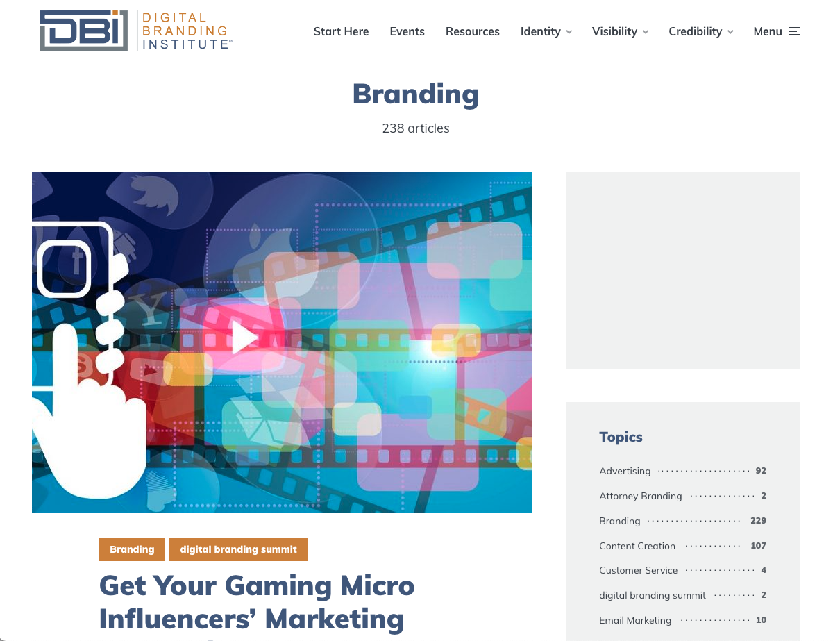 Digital branding institute blog